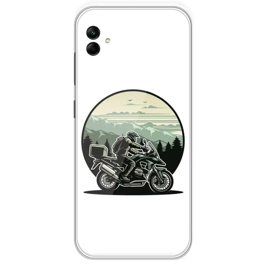Biker - Printed Silicone Case For Samsung Galaxy A04