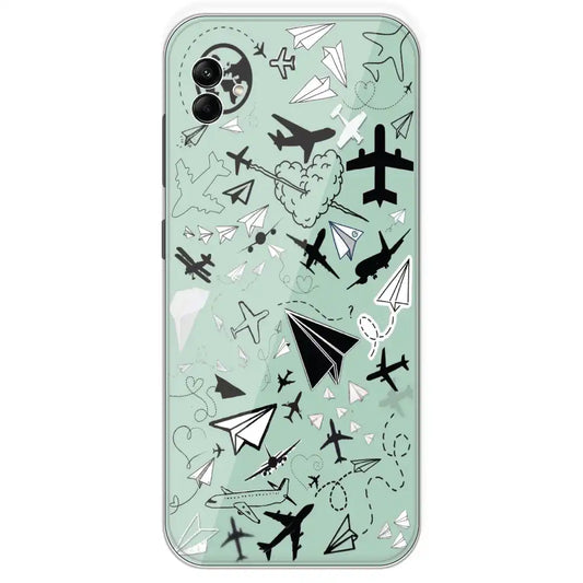 Planes - Printed Silicone Case For Samsung Galaxy A04