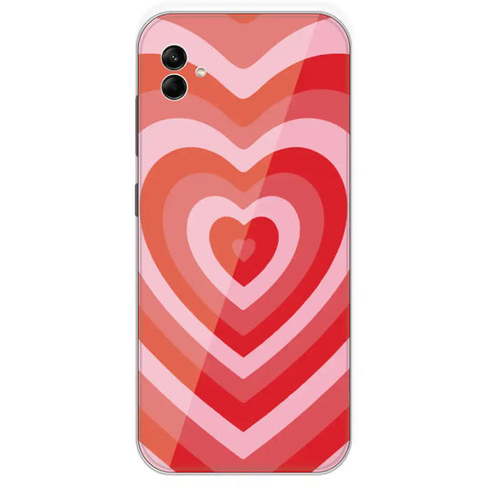 Red Hearts - Printed Silicone Case For Samsung Galaxy A04