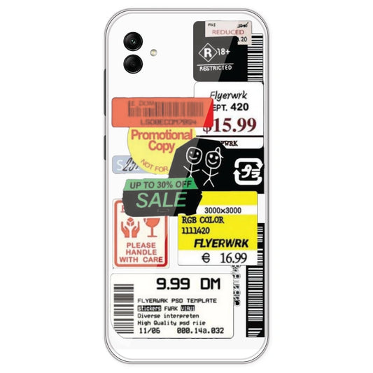 Sales - Clear Printed Silicone Case For Samsung Galaxy A04