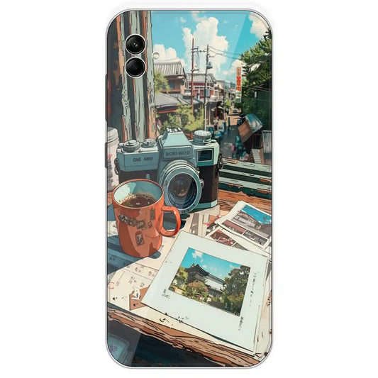 Vintage Camera Travel Vibes - Printed Silicone Case For Samsung Galaxy A04