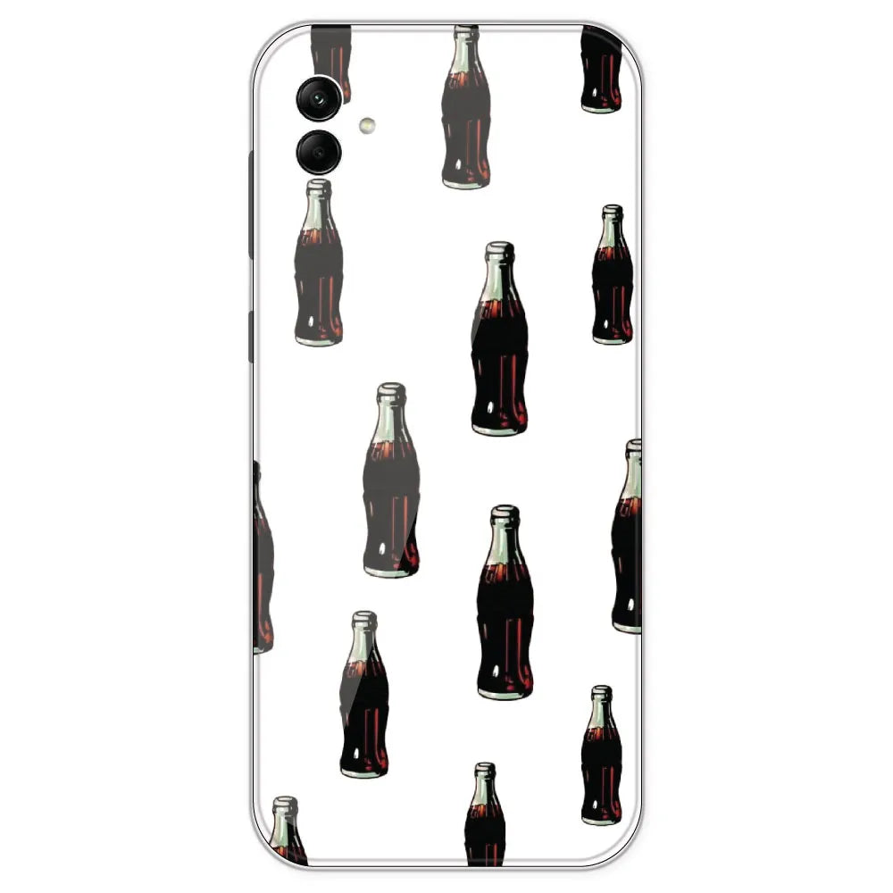 Soft Drink - Clear Printed Silicone Case For Samsung Galaxy A04