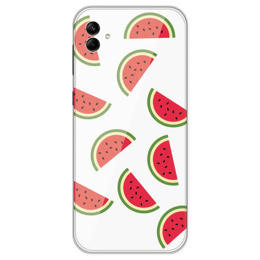Watermelons - Clear Printed Silicone Case For Samsung Galaxy A04