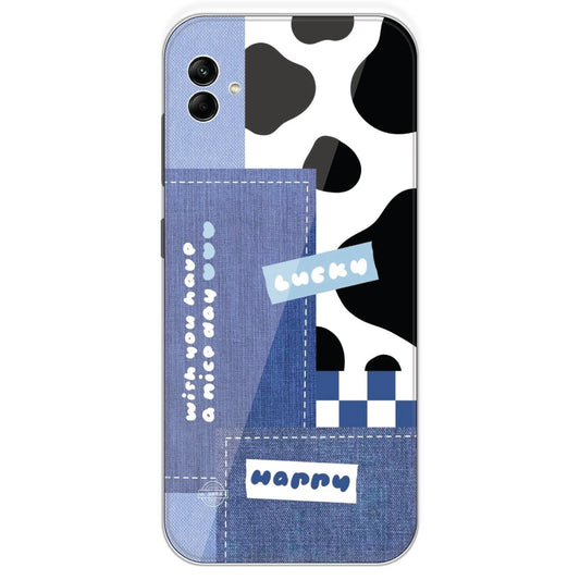 Cow Print Collage - Printed Silicone Case For Samsung Galaxy A04