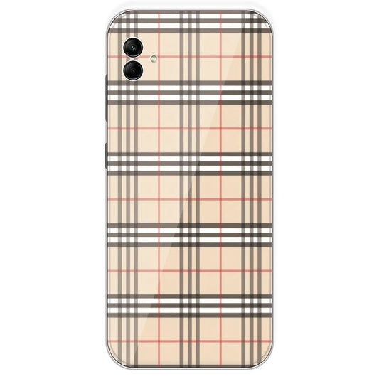 Yellow Checks - Printed Silicone Case For Samsung Galaxy A04