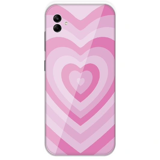 Pink Hearts - Printed Silicone Case For Samsung Galaxy A04