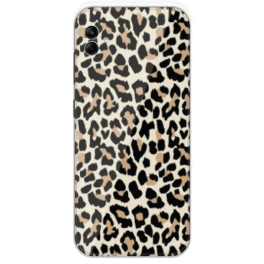 Leopard Print - Printed Silicone Case For Samsung Galaxy A04