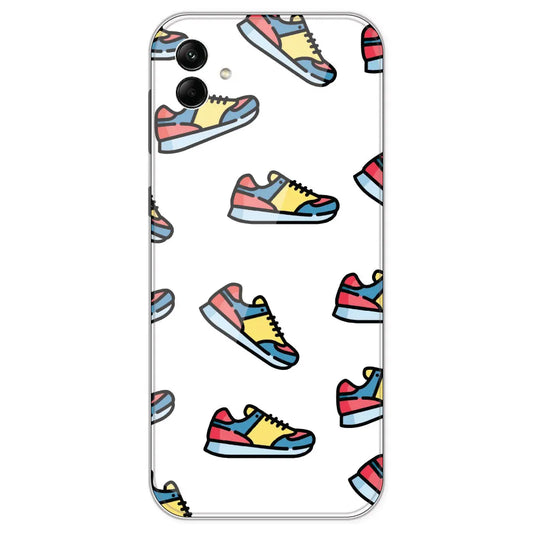 Sneakers - Clear Printed Silicone Case For Samsung Galaxy A04