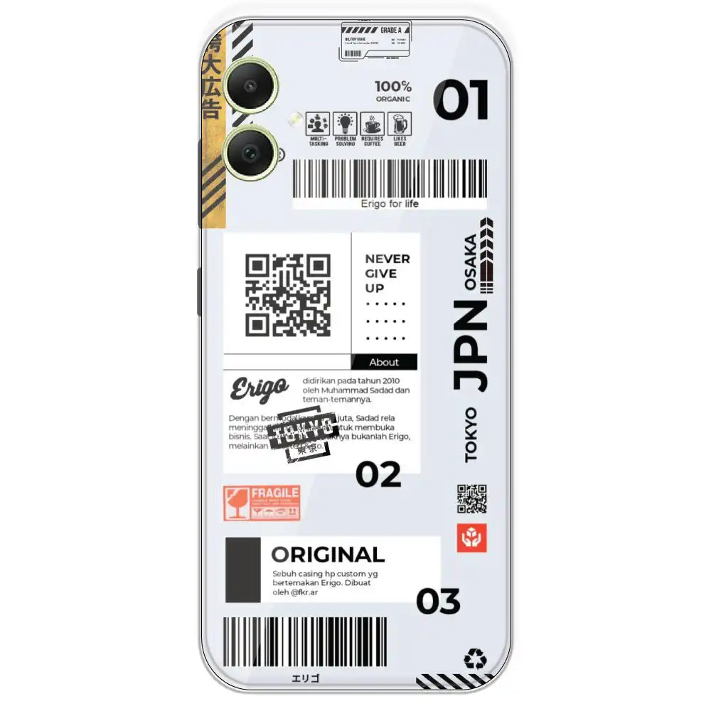 Barcode Labels - Printed Silicone Case For Samsung Galaxy A05