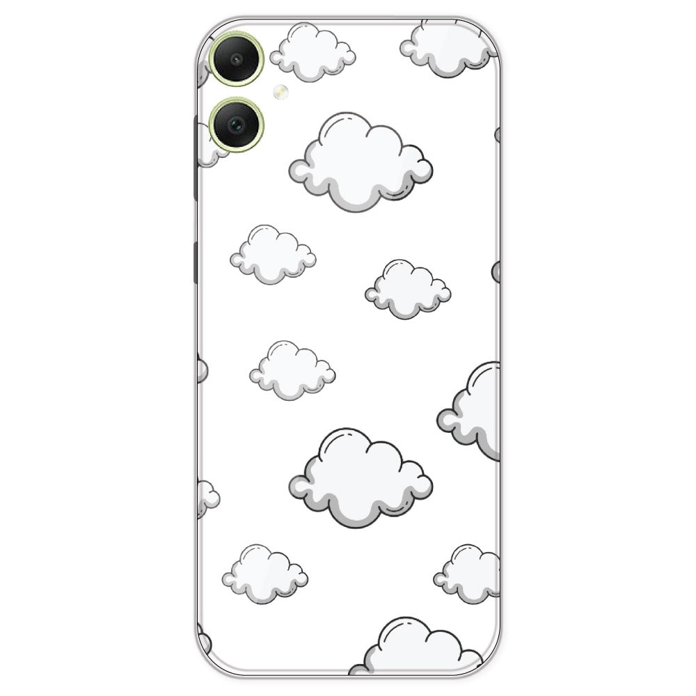 Clouds - Clear Printed Silicone Case For Samsung Galaxy A05
