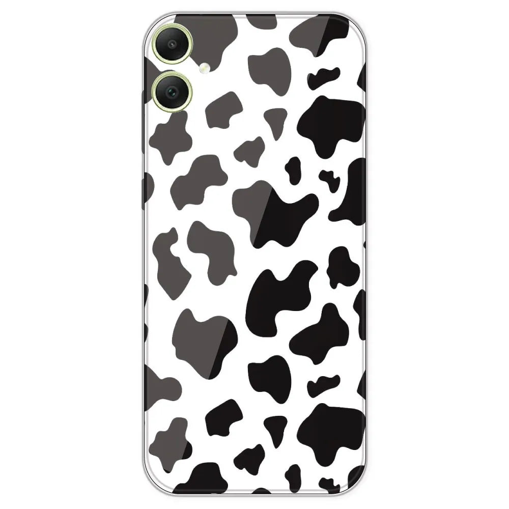 Cow Print - Clear Printed Silicone Case For Samsung Galaxy A05