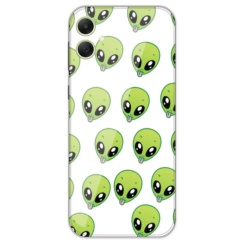 Alien - Clear Printed Silicone Case For Samsung Galaxy A05