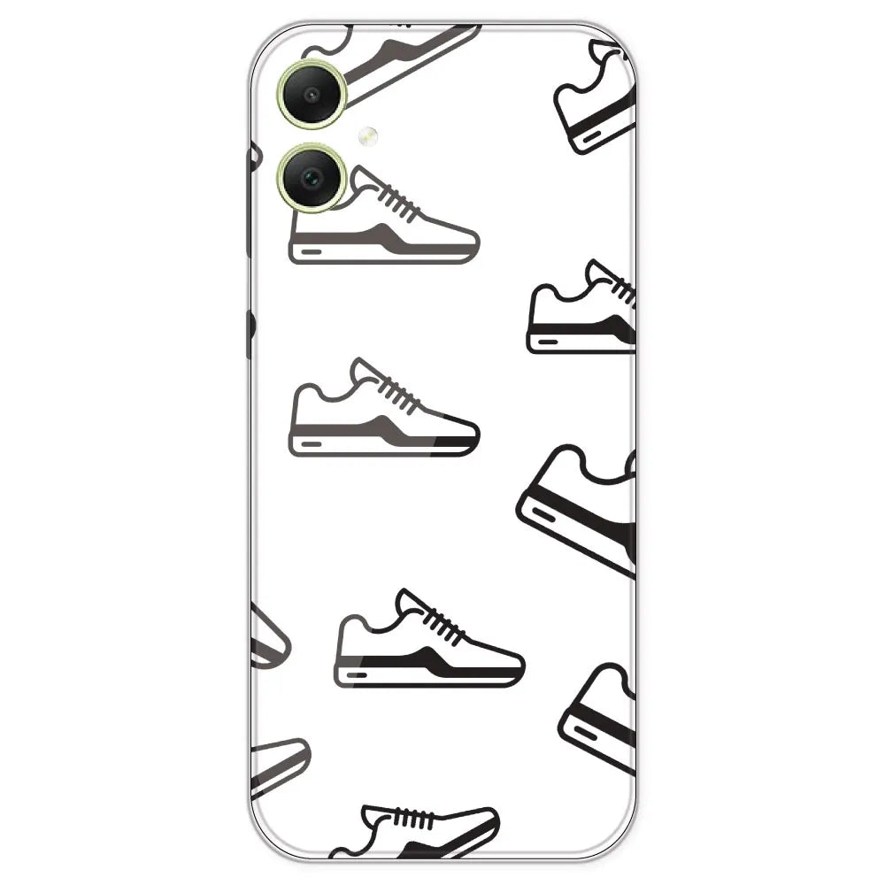 Black Sneakers - Clear Printed Silicone Case For Samsung Galaxy A05