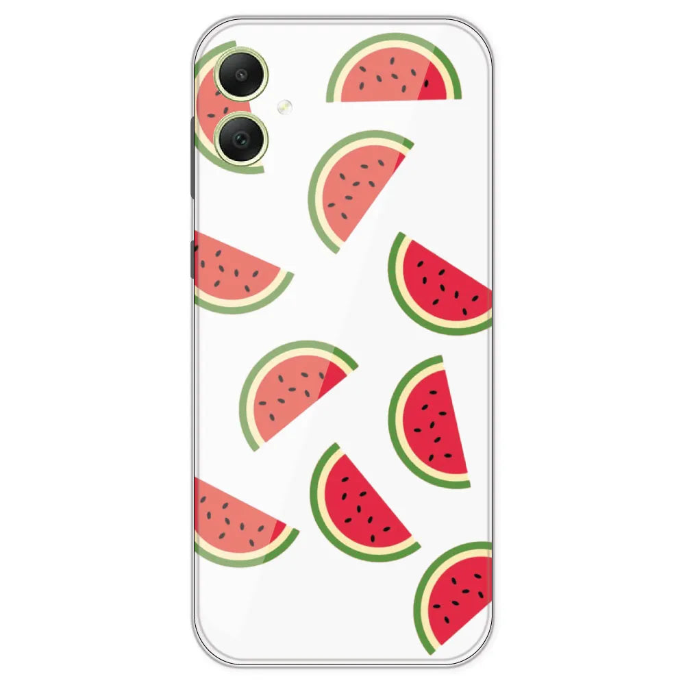 Watermelons - Clear Printed Silicone Case For Samsung Galaxy A05