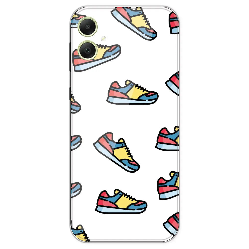 Sneakers - Clear Printed Silicone Case For Samsung Galaxy A05