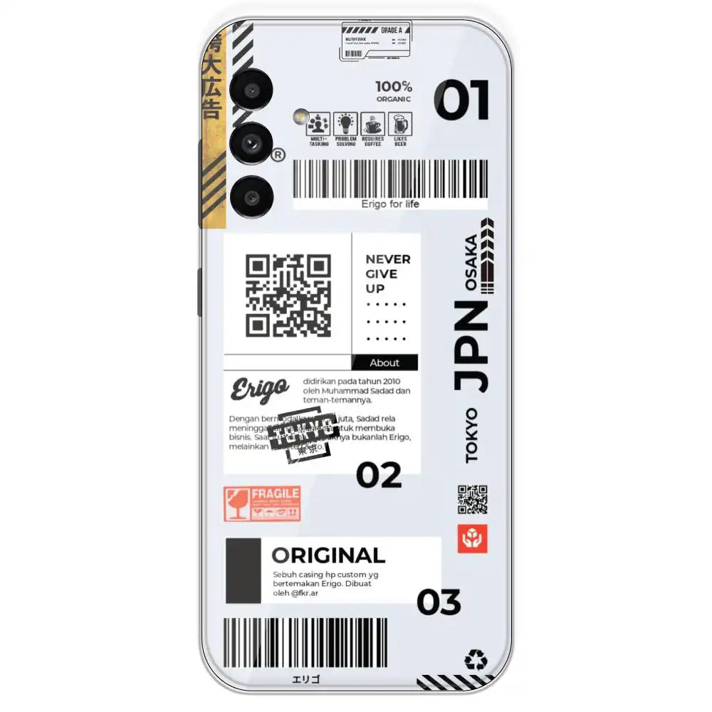 Barcode Labels - Printed Silicone Case For Samsung Galaxy A13