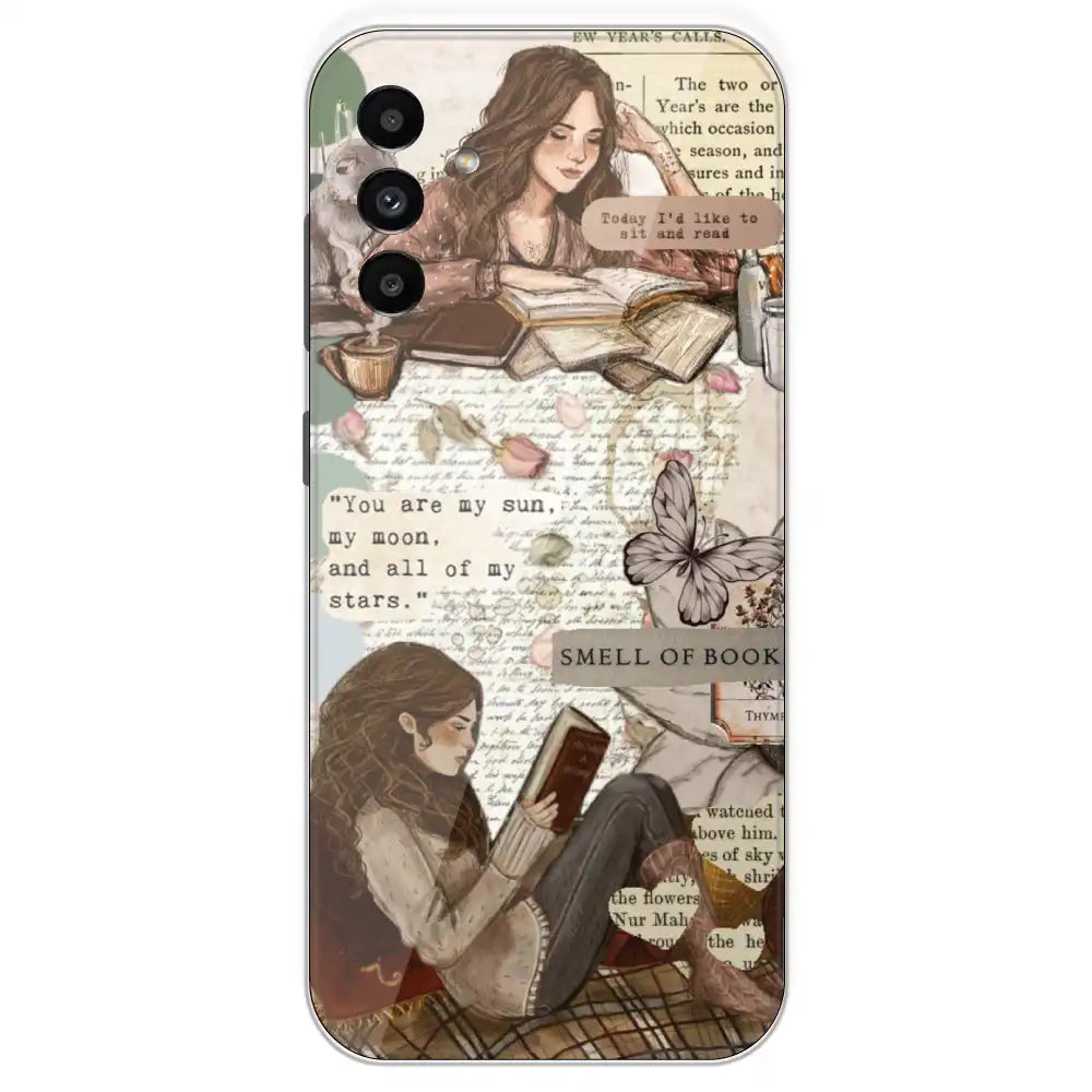 Book Collage - Printed Silicone Case For Samsung Galaxy A13