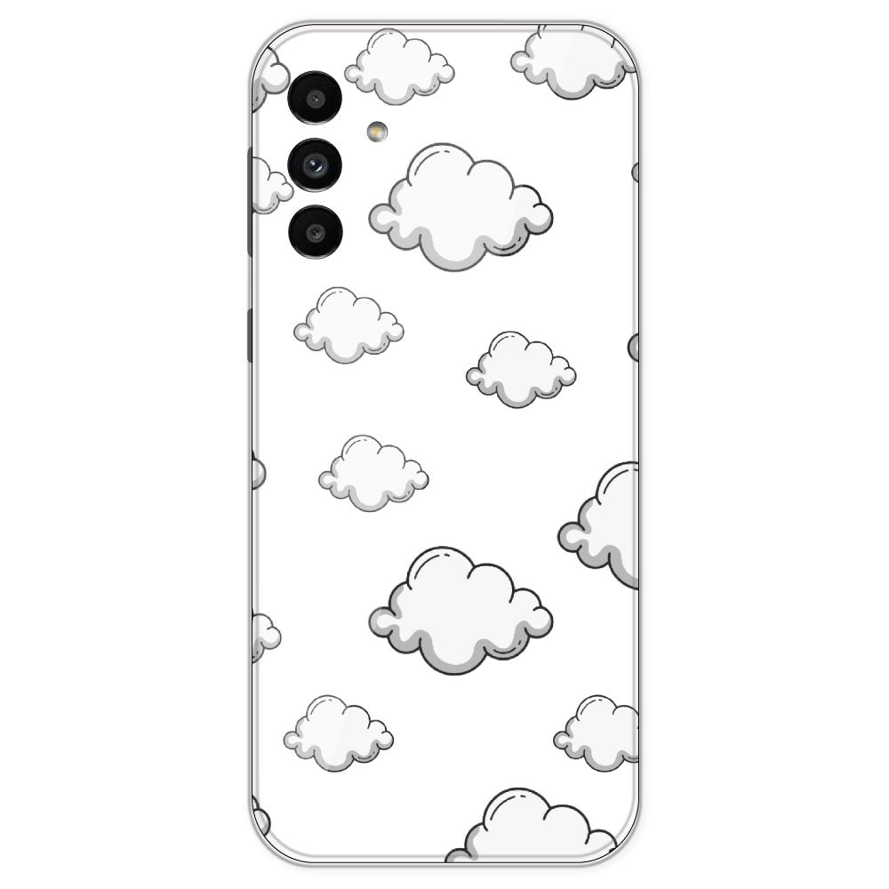 Clouds - Clear Printed Silicone Case For Samsung Galaxy A13