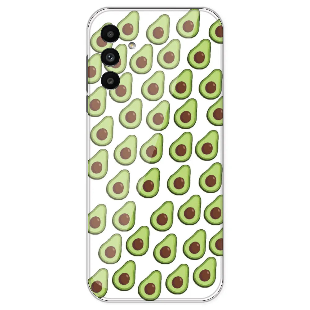 Avocado - Clear Printed Silicone Case For Samsung Galaxy A13
