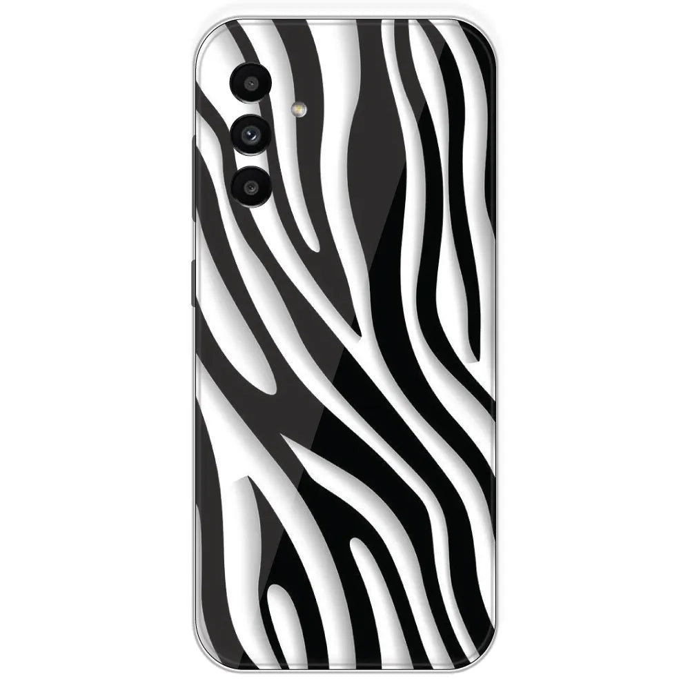 Zebra Print - Printed Silicone Case For Samsung Galaxy A06