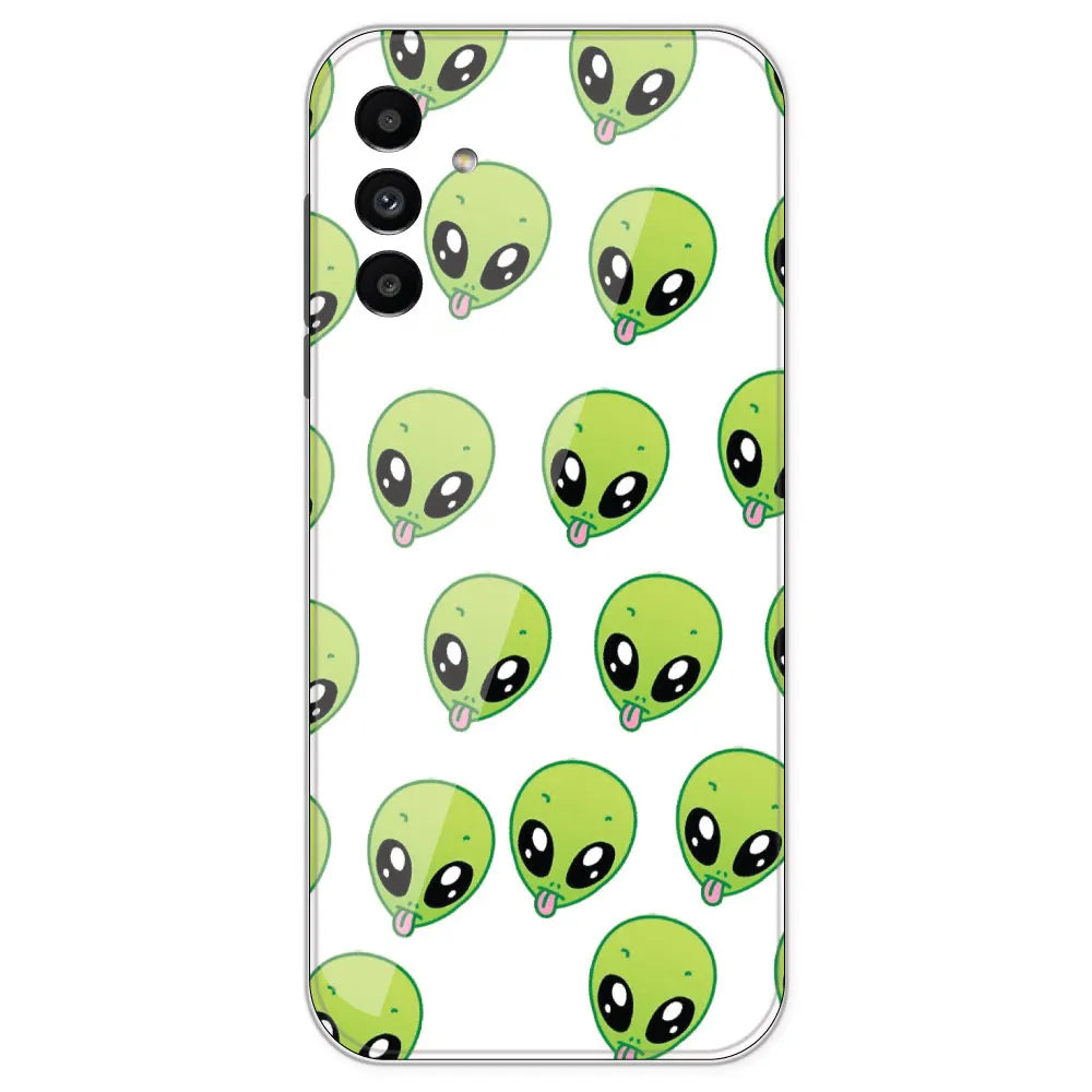 Alien - Clear Printed Silicone Case For Samsung Galaxy A13