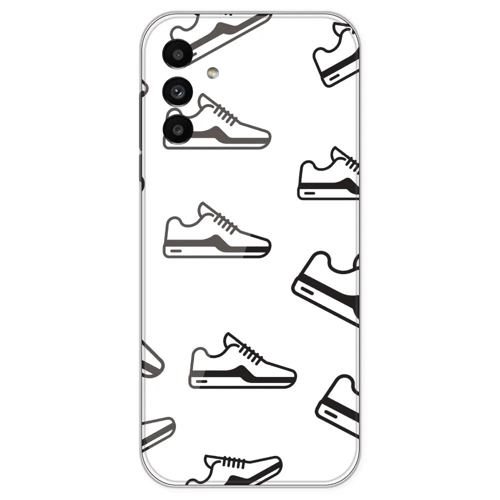 Black Sneakers - Clear Printed Silicone Case For Samsung Galaxy A13