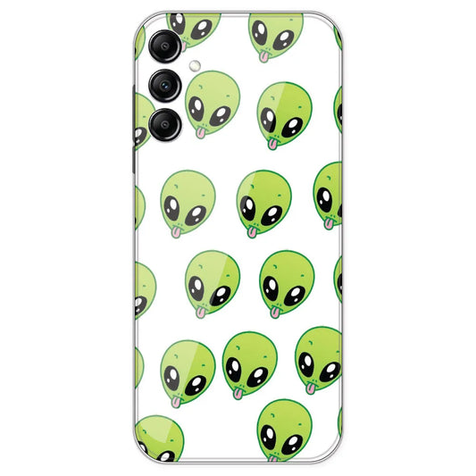Alien - Clear Printed Silicone Case For Samsung Galaxy A14