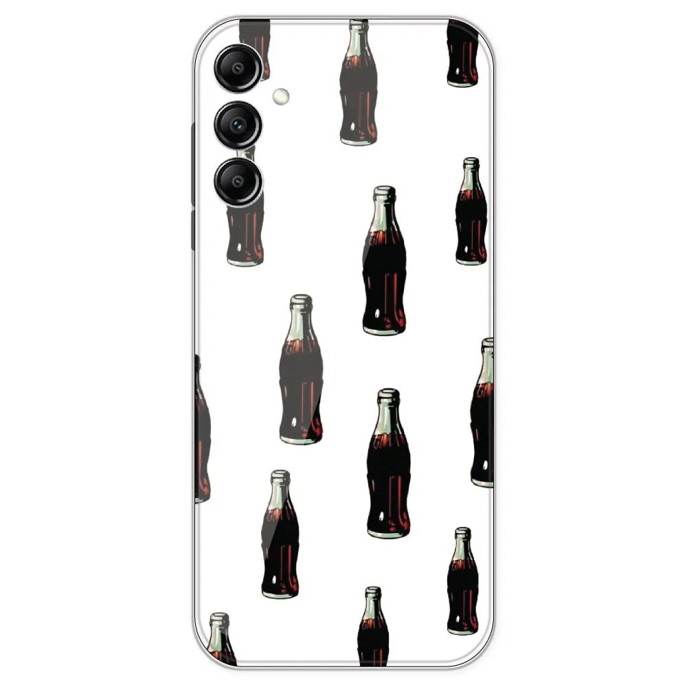 Soft Drink - Clear Printed Silicone Case For Samsung Galaxy A14