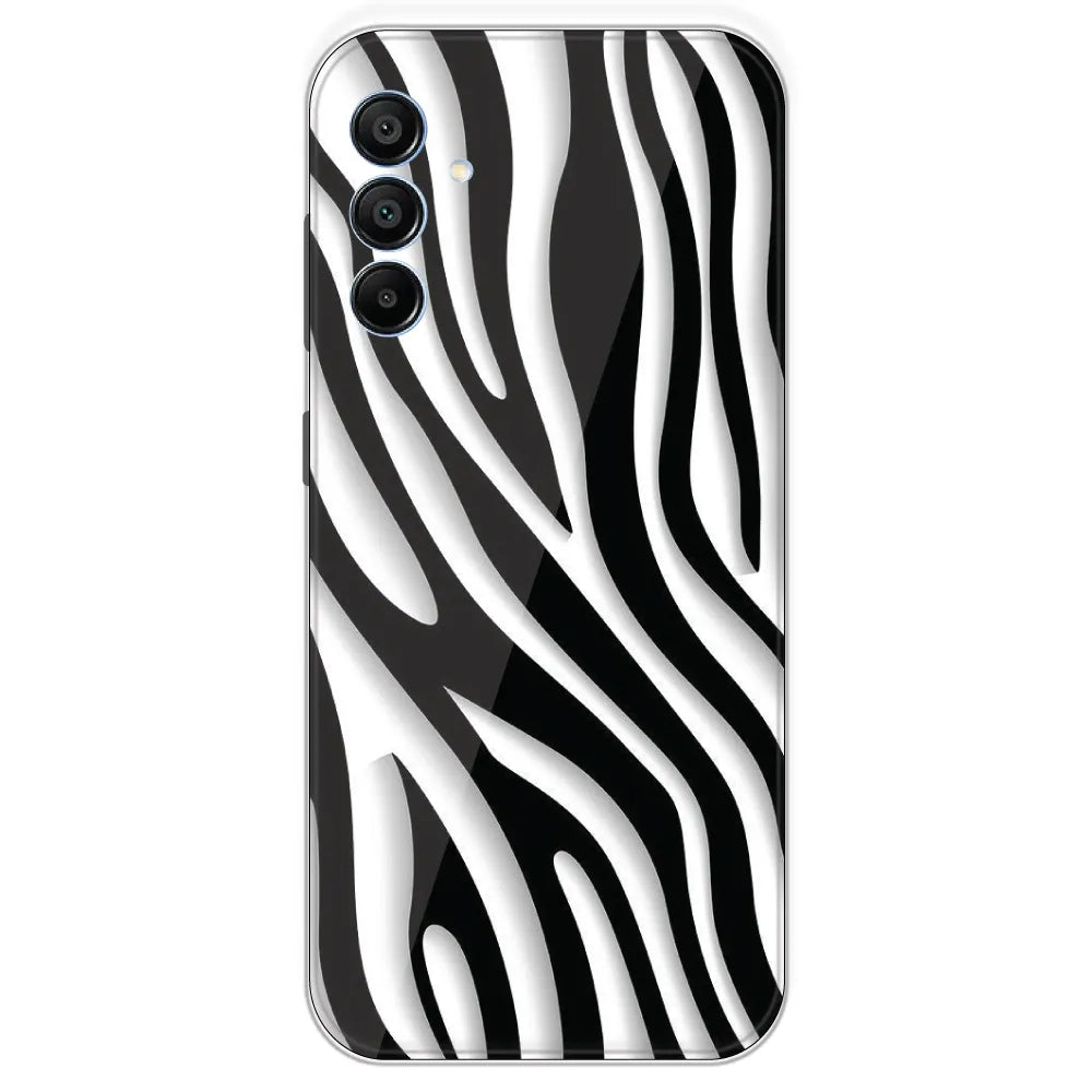 Zebra Print - Printed Silicone Case For Samsung Galaxy A15