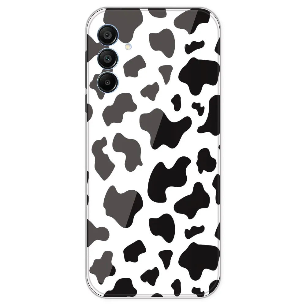 Cow Print - Clear Printed Silicone Case For Samsung Galaxy A15