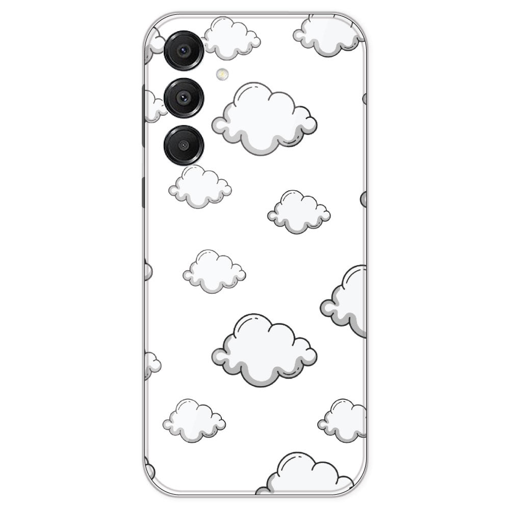 Clouds - Clear Printed Silicone Case For Samsung Galaxy A16