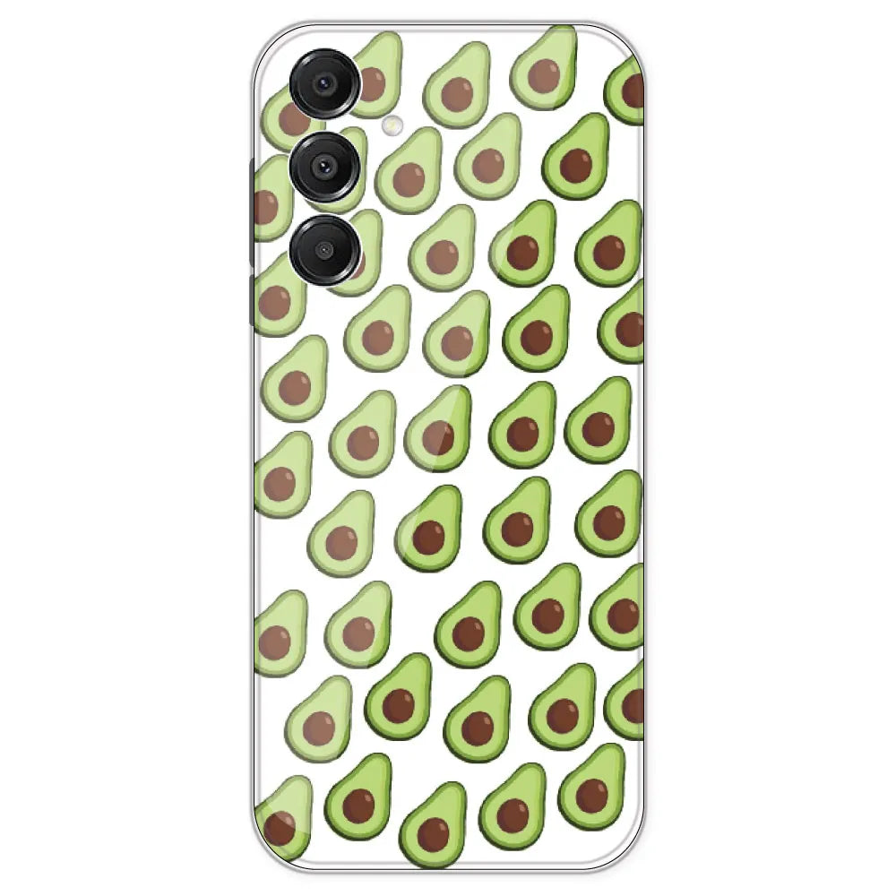 Avocado - Clear Printed Silicone Case For Samsung Galaxy A16