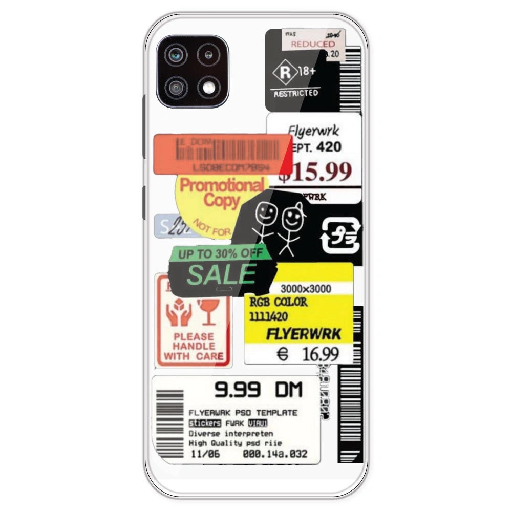 Sales - Clear Printed Silicone Case For Samsung Galaxy A22