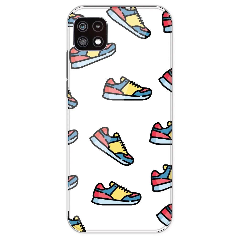 Sneakers - Clear Printed Silicone Case For Samsung Galaxy A22