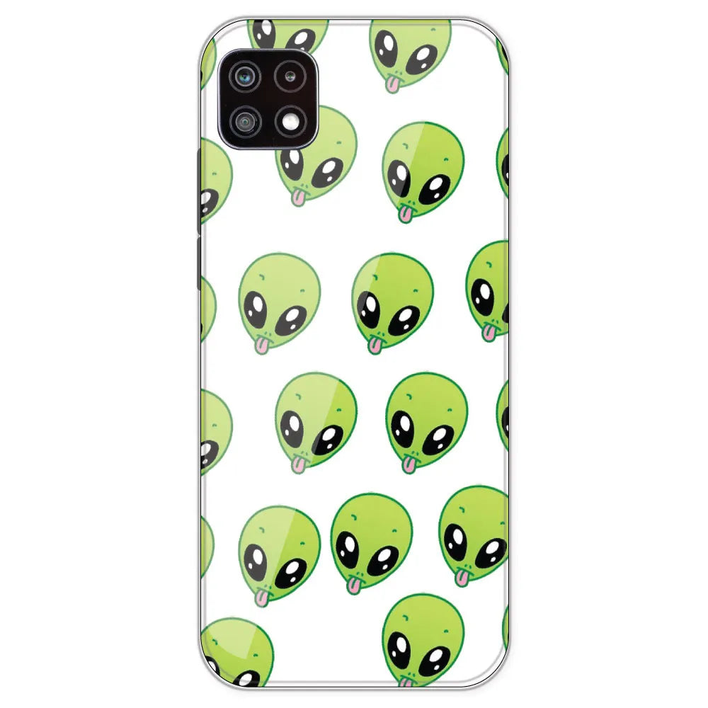 Alien - Clear Printed Silicone Case For Samsung Galaxy A22