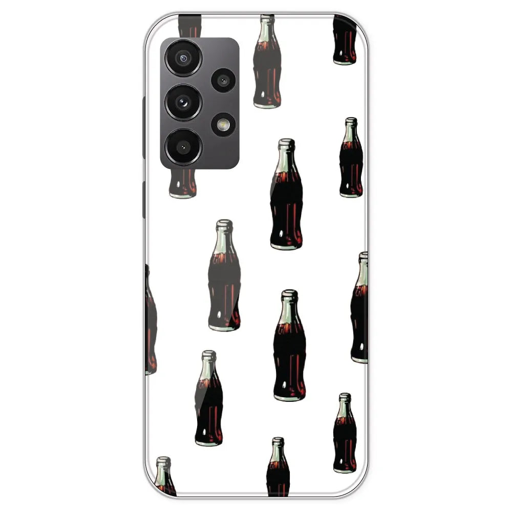 Soft Drink - Clear Printed Silicone Case For Samsung Galaxy A23