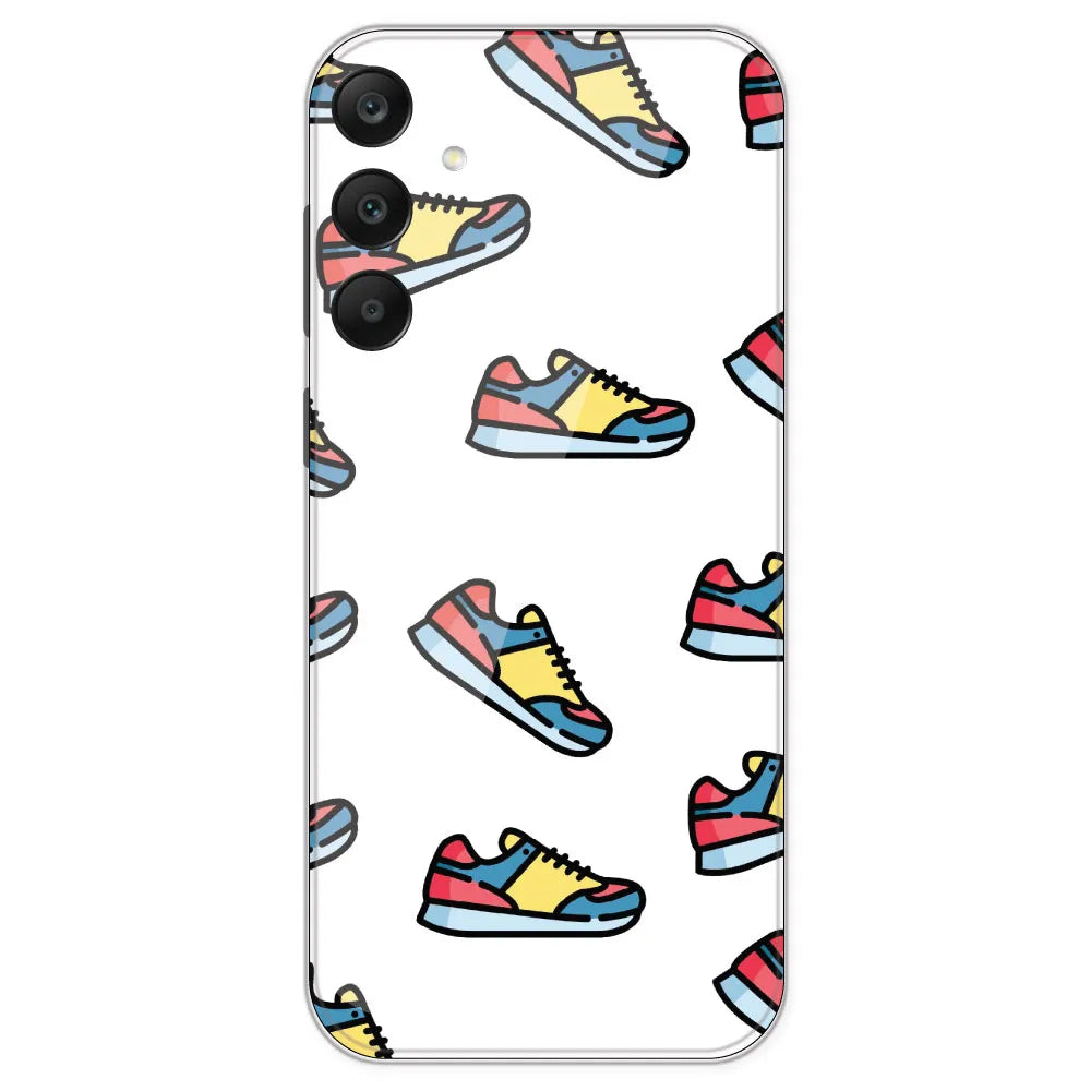 Sneakers - Clear Printed Silicone Case For Samsung Galaxy A25