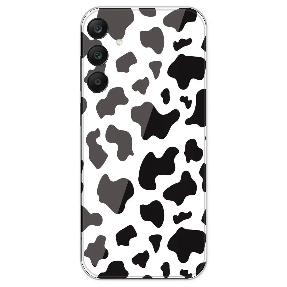 Cow Print - Clear Printed Silicone Case For Samsung Galaxy A25