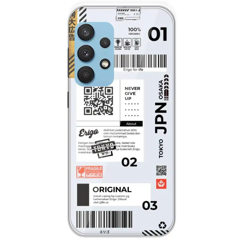 Barcode Labels - Printed Silicone Case For Samsung Galaxy A33