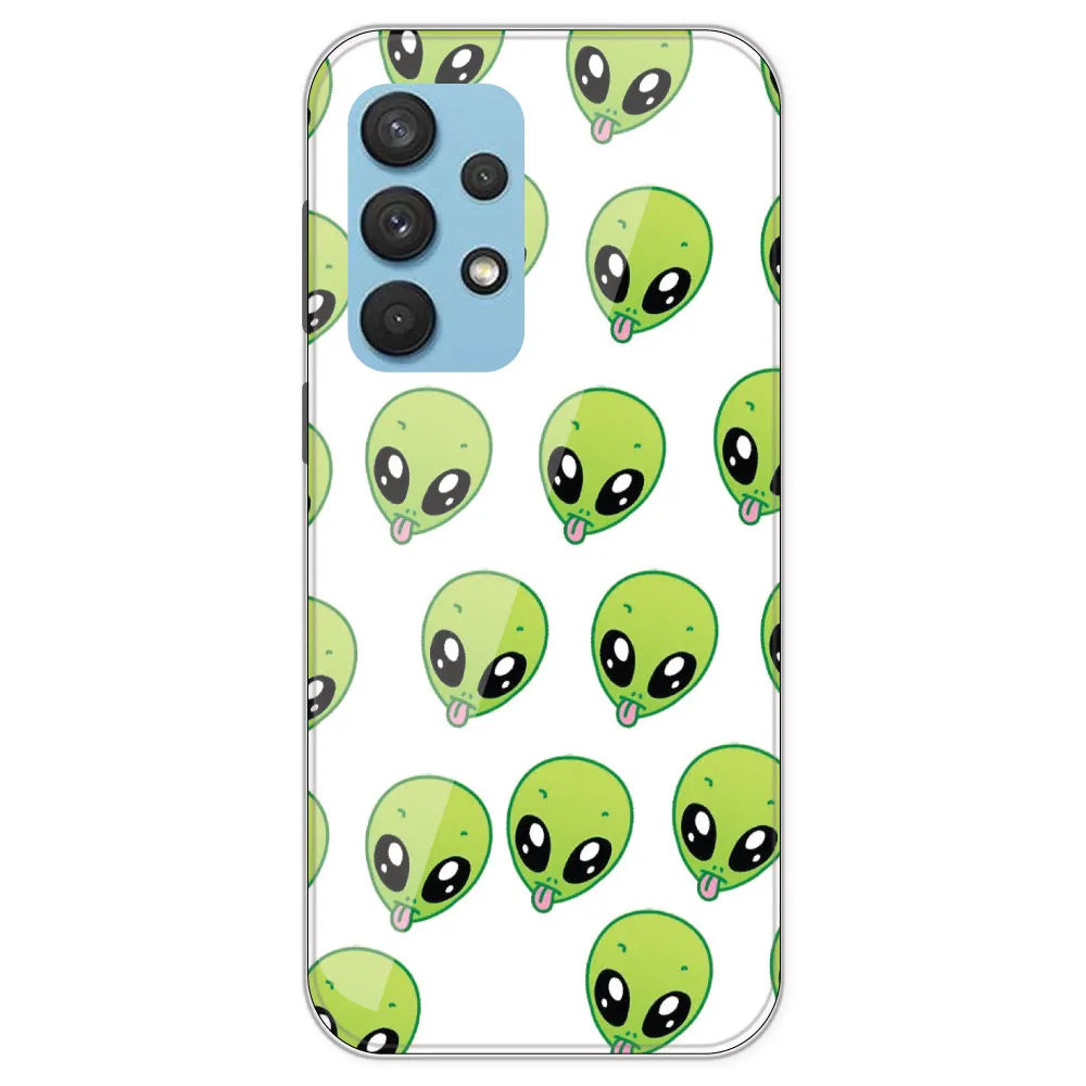 Alien - Clear Printed Silicone Case For Samsung Galaxy A33