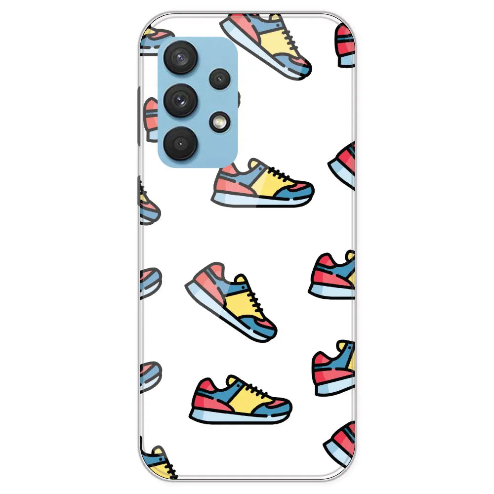 Sneakers - Clear Printed Silicone Case For Samsung Galaxy A33
