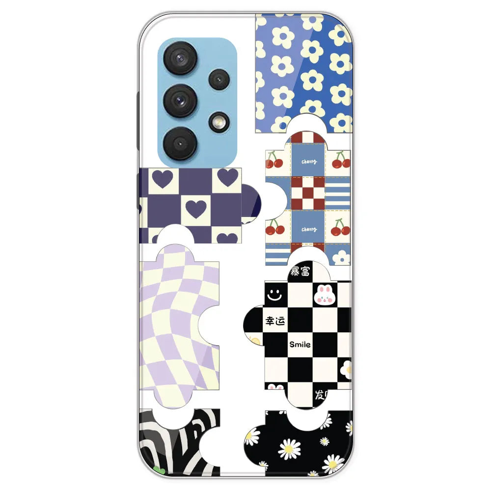 Aesthetic Puzzle - Clear Printed Silicone Case For Samsung Galaxy A33
