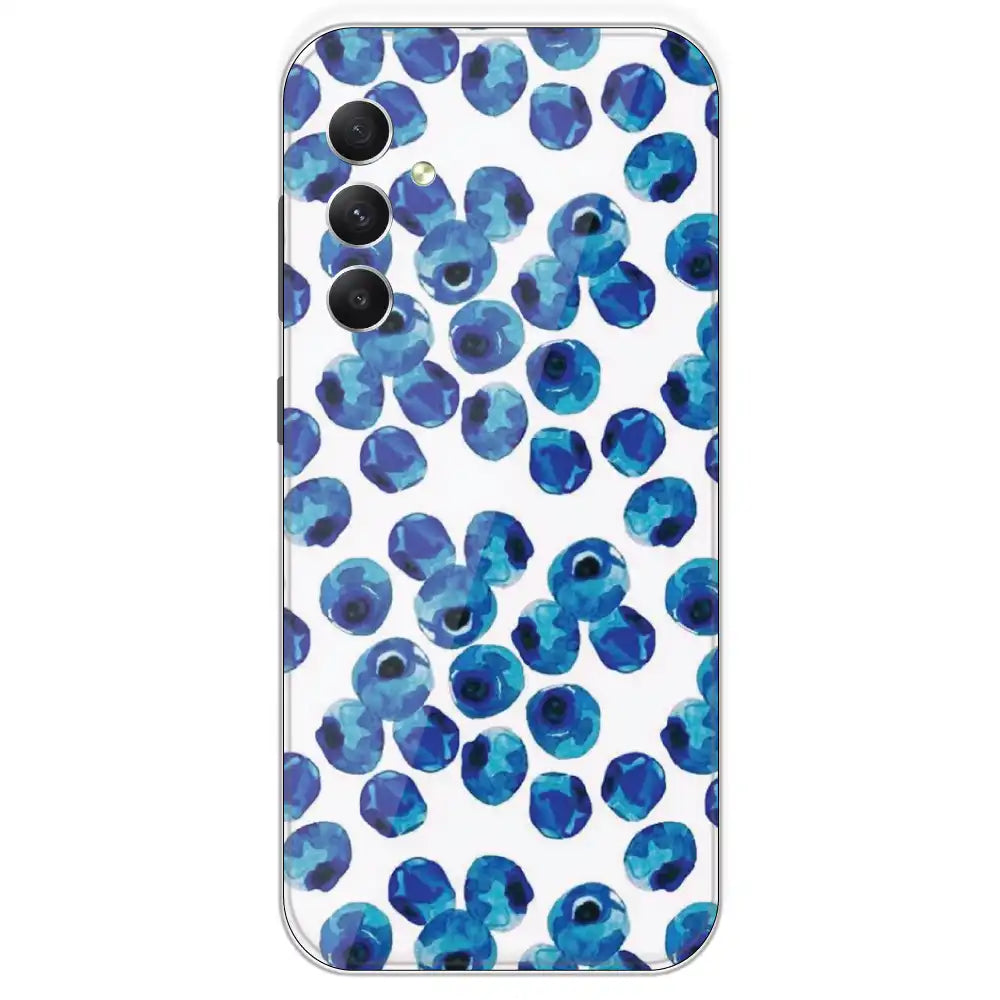 Blueberries - Printed Silicone Case For Samsung Galaxy A34