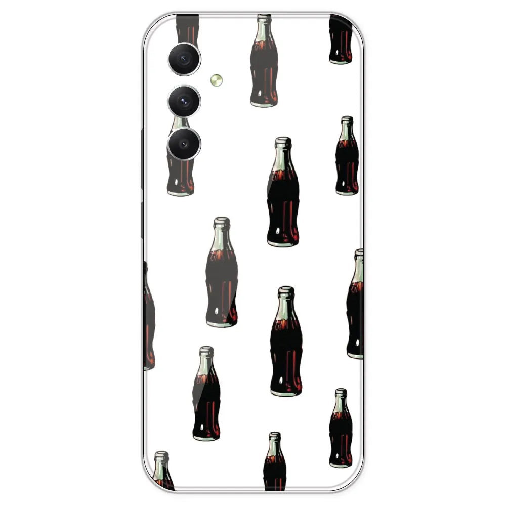 Soft Drink - Clear Printed Silicone Case For Samsung Galaxy A34