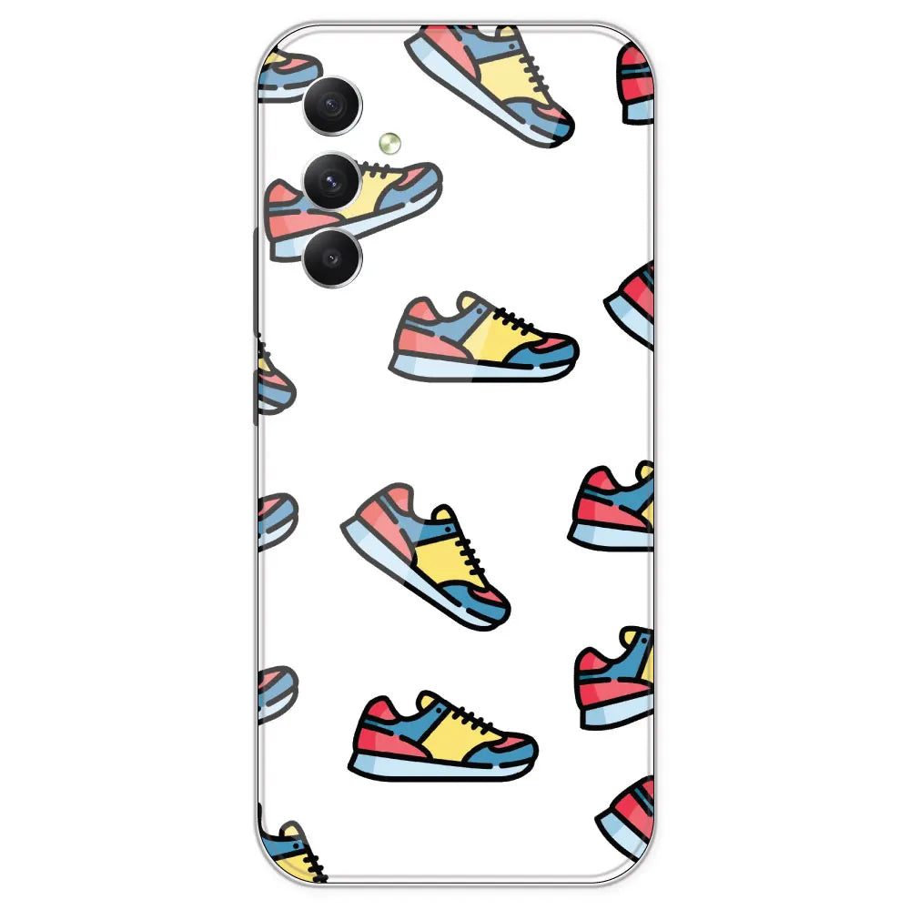Sneakers - Clear Printed Silicone Case For Samsung Galaxy A34