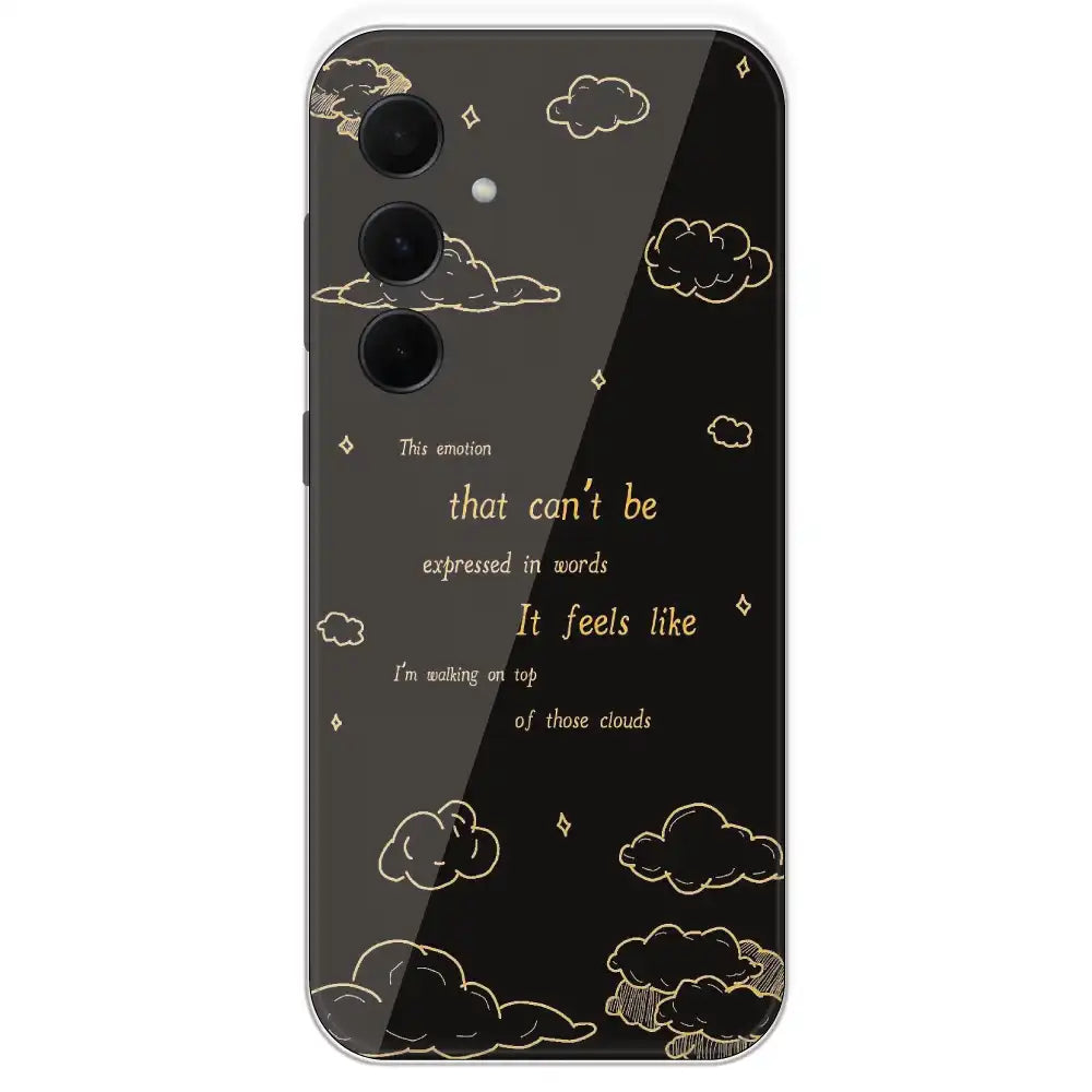 On Top Of Those Clouds - Printed Silicone Case For Samsung Galaxy A35