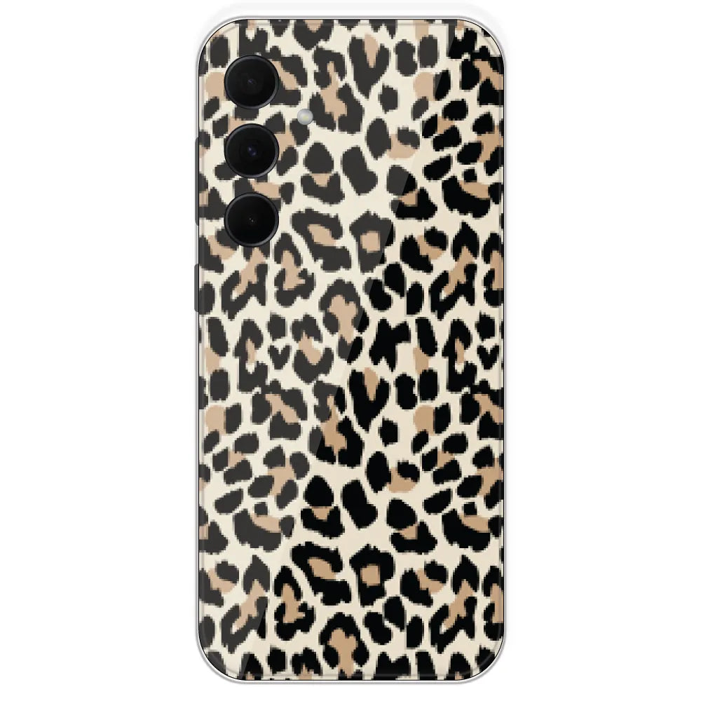 Leopard Print - Printed Silicone Case For Samsung Galaxy A35