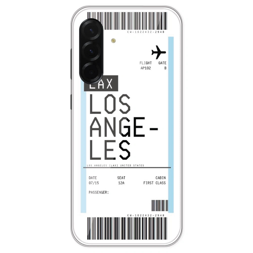 Los Angeles Ticket - Clear Printed Silicone Case For Samsung Galaxy A36