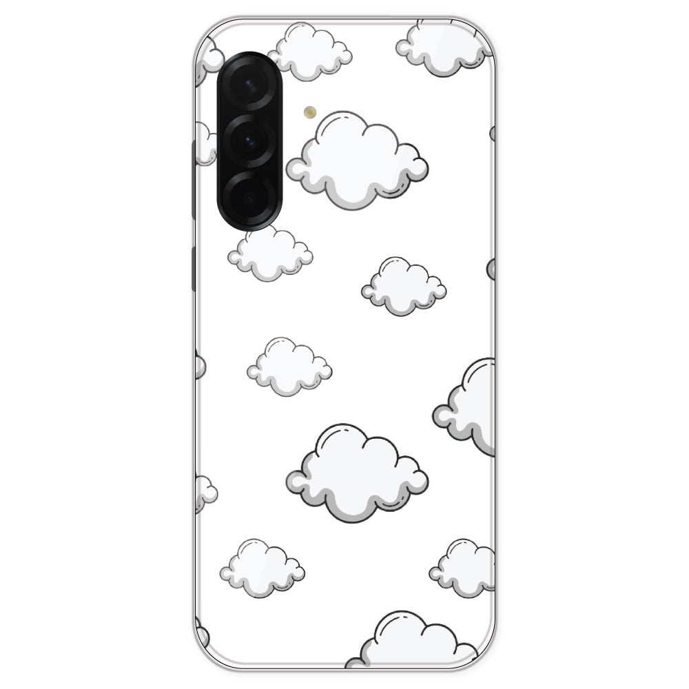 Clouds - Clear Printed Silicone Case For Samsung Galaxy A36