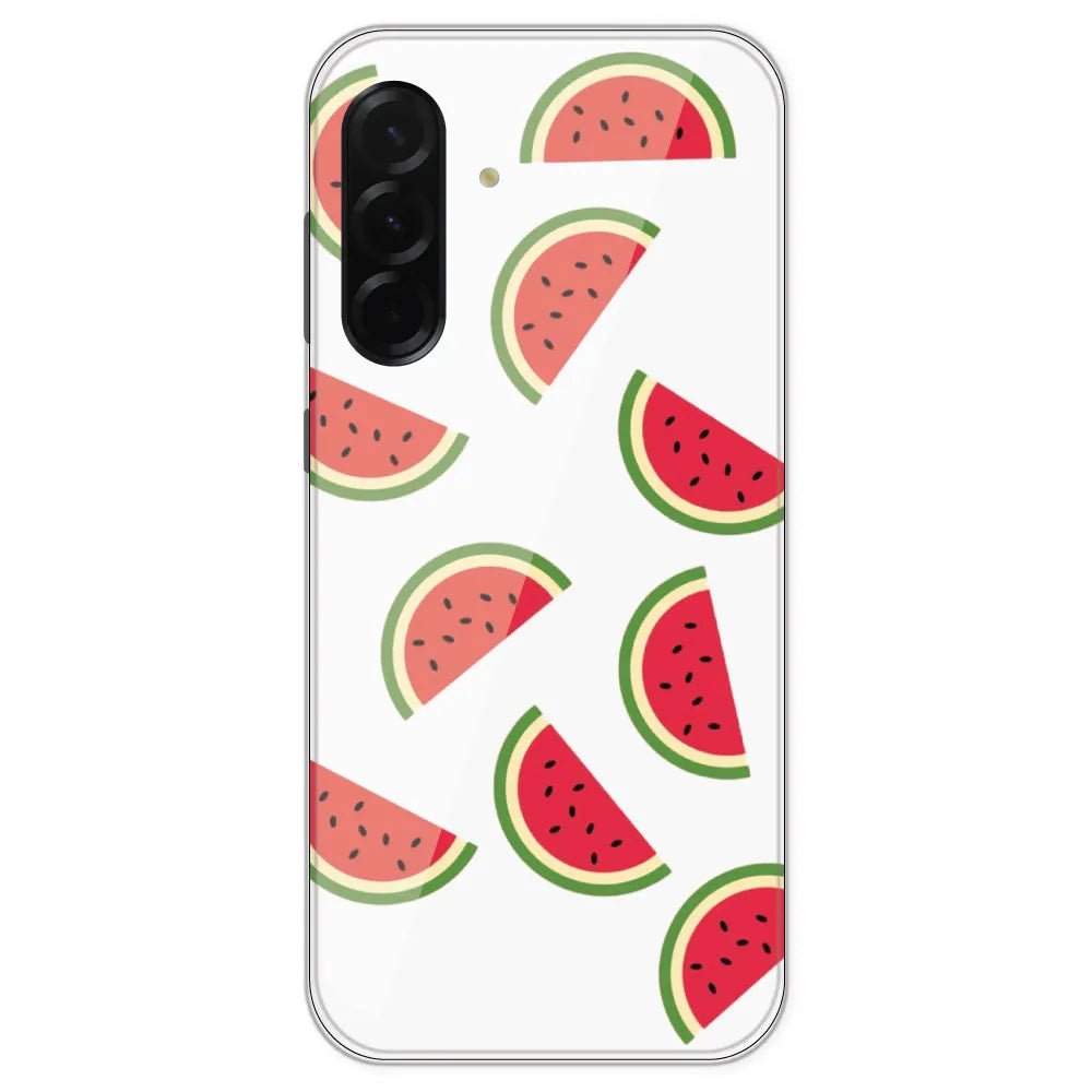 Watermelons - Clear Printed Silicone Case For Samsung Galaxy A36